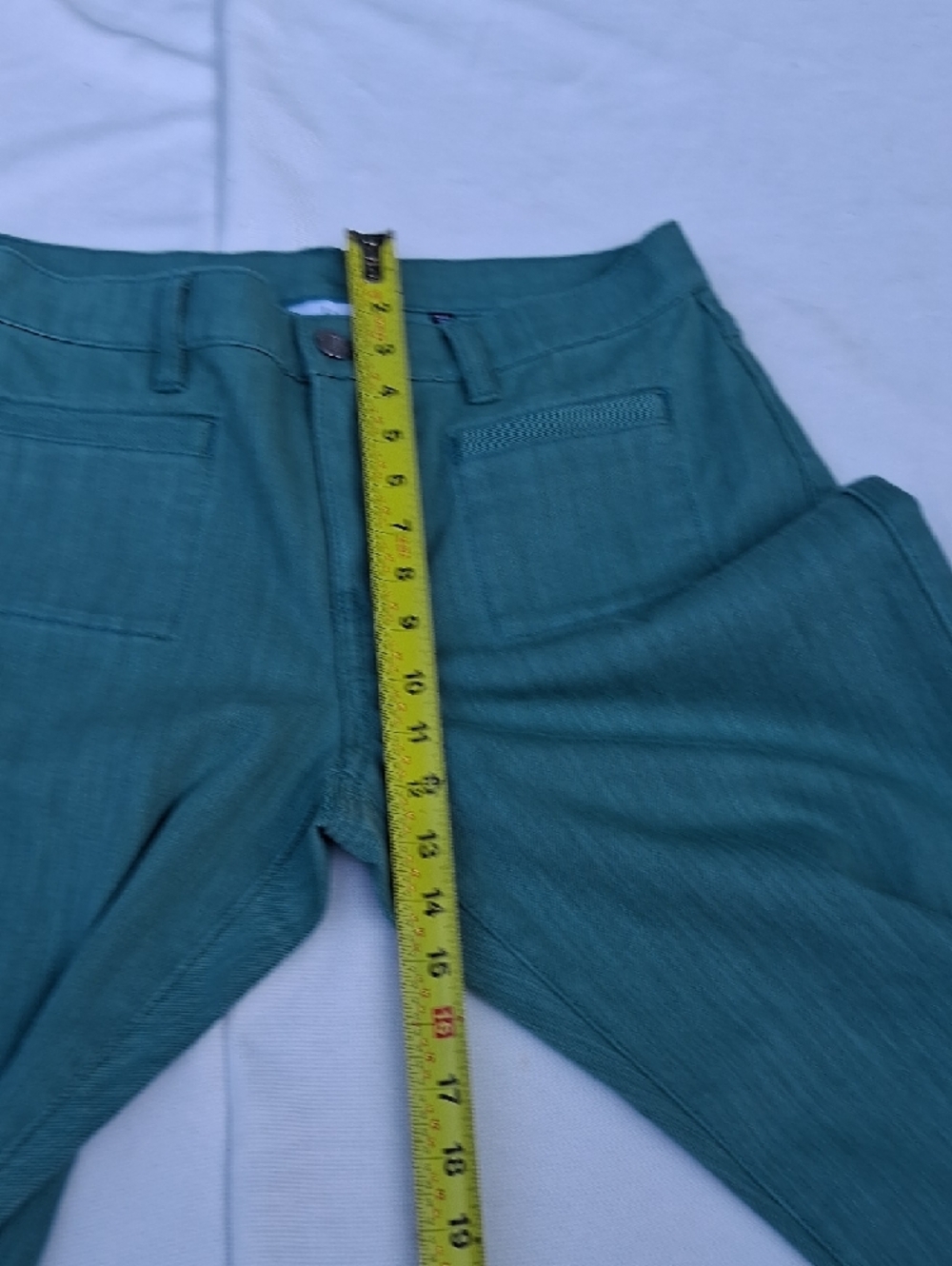 CAbi Teal-Green Straight-Leg Jeans - Picture 13 of 16